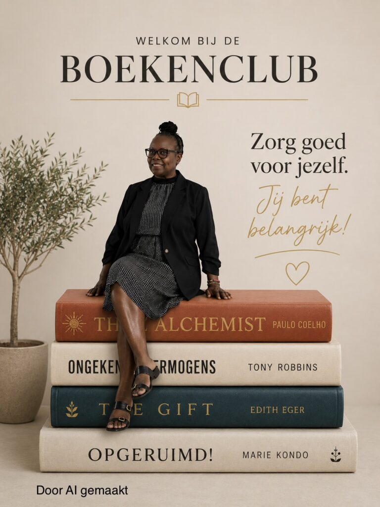 boekenclub me-time AI foto